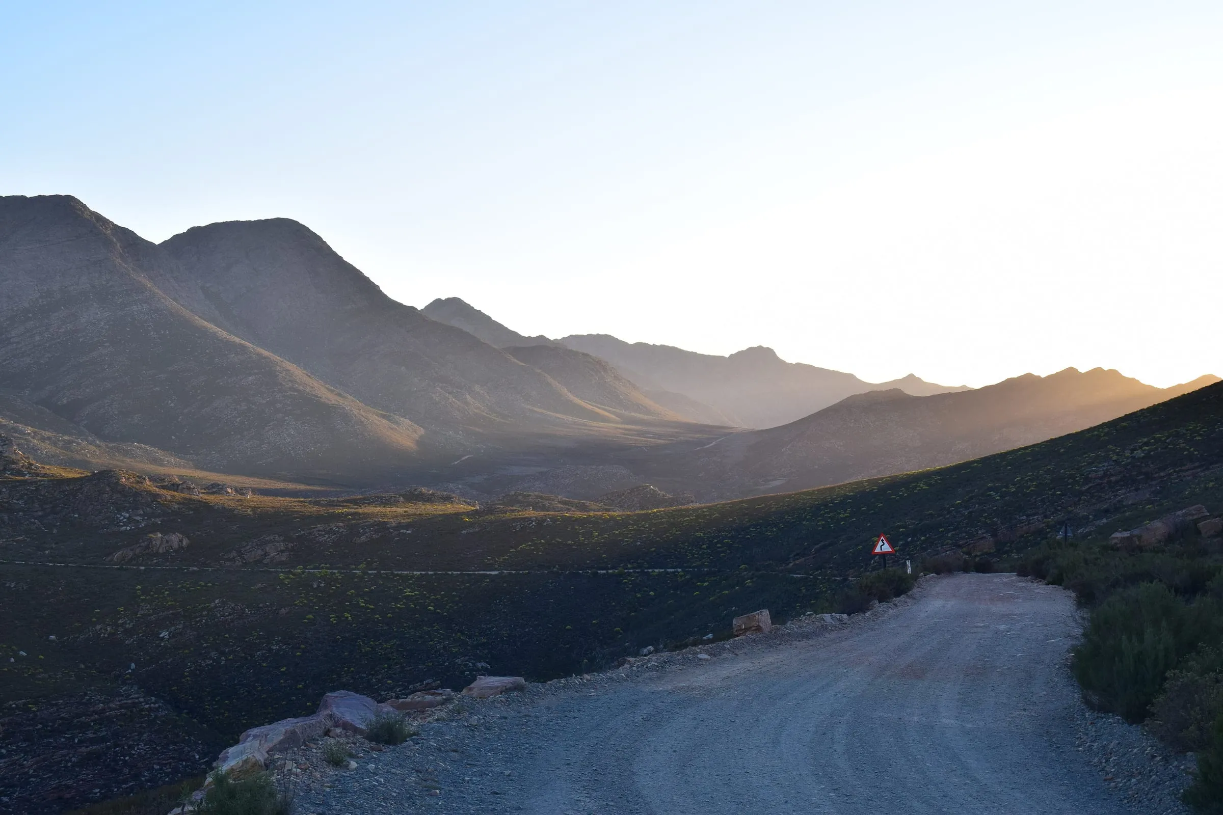 The Swartberg Pass winding over the Swartberg mountains between Prince Albert and Oudtshoorn