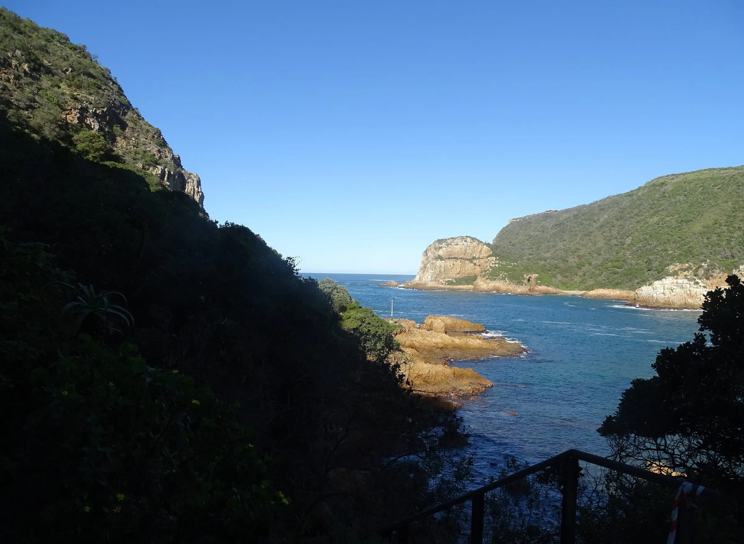 The Knysna Heads at the mouth of the Knysna Lagoon